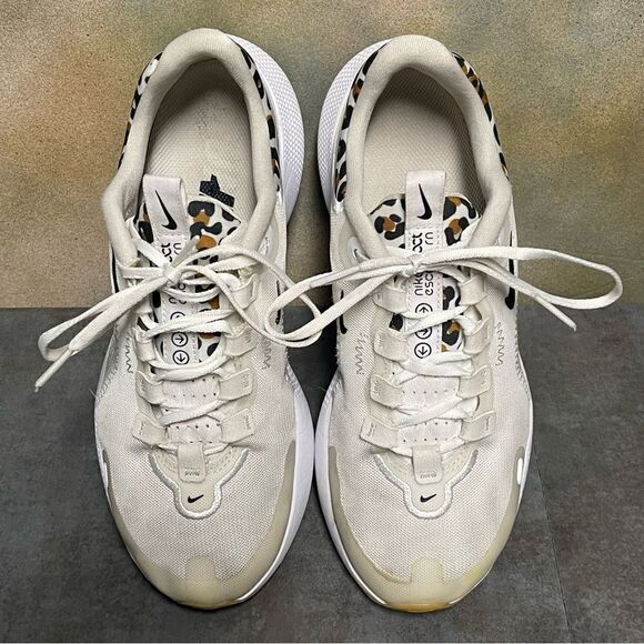 Nike React Escape Run DM3083-100 White Leopard Women's Running Shoes Size 7M - Picture 11 of 16